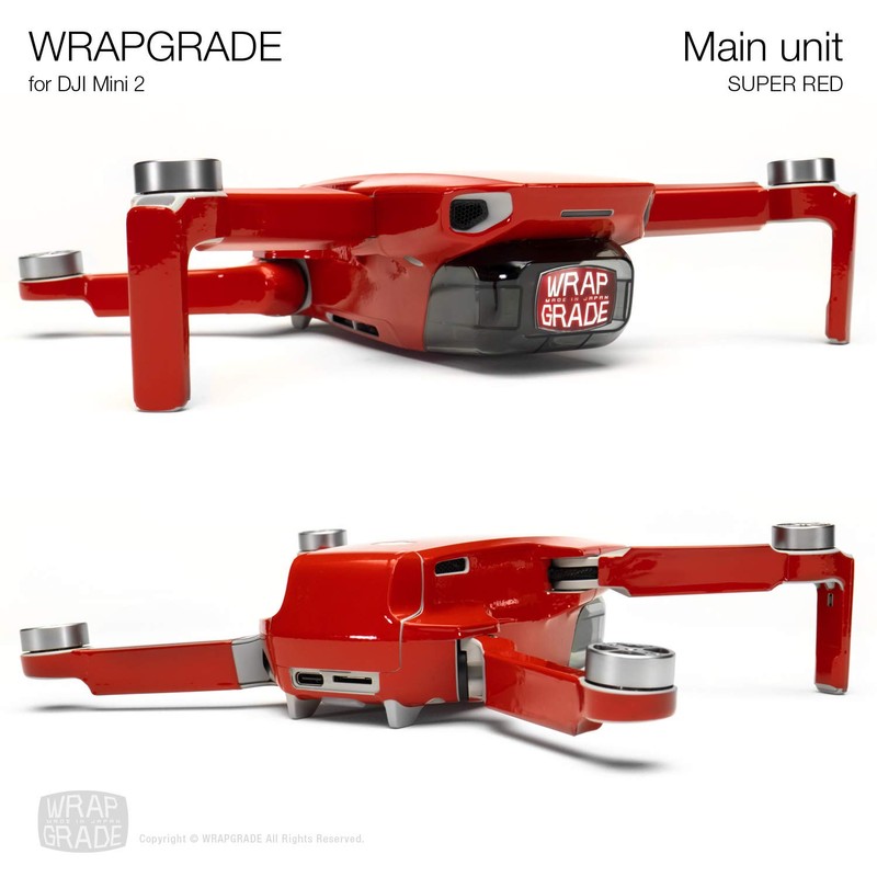 Wrapgrade Skin Sticker Set Compatible with DJI Mini 2 (Super