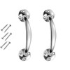 SISI UK Chrome Plated Victorian Bow Shaped Handles 150mm Bow