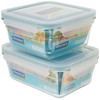 Glasslock 2 Rectangle and 2 Square Assorted Oven Safe Container