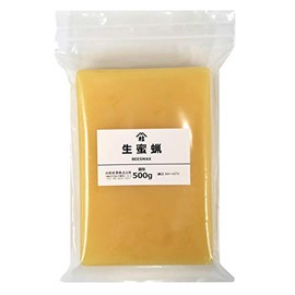 Akanya Yamakei Beeswax Mitsuru Raw Beeswax (Namamitsuro), Solid 17.6 oz (500 g)