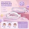 Kids Anti-Fog Swim Goggles with Case – Waterproof Big Frame