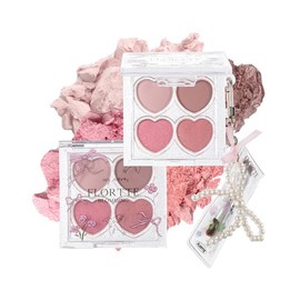 FLORTTE Teardrop Bag Palette, Eyeshadow, Cute, Makeup Palette, 4 Colors, Eye Shadow for Teardrop Bags, Highlight, Eyeshadow, Matte, Cute, Popular, Chinese Cosmetics