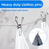 40 Pack Wire Clothes Pins Heavy Duty Outdoor, Stainless Steel