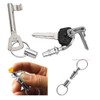 VASANA 3 Pcs Heavy Duty Dual Key Ring Detachable Pull