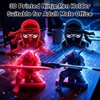 Aodomis 2PCS Ninja Pen Holder for Desk, 3D Printed Ninja