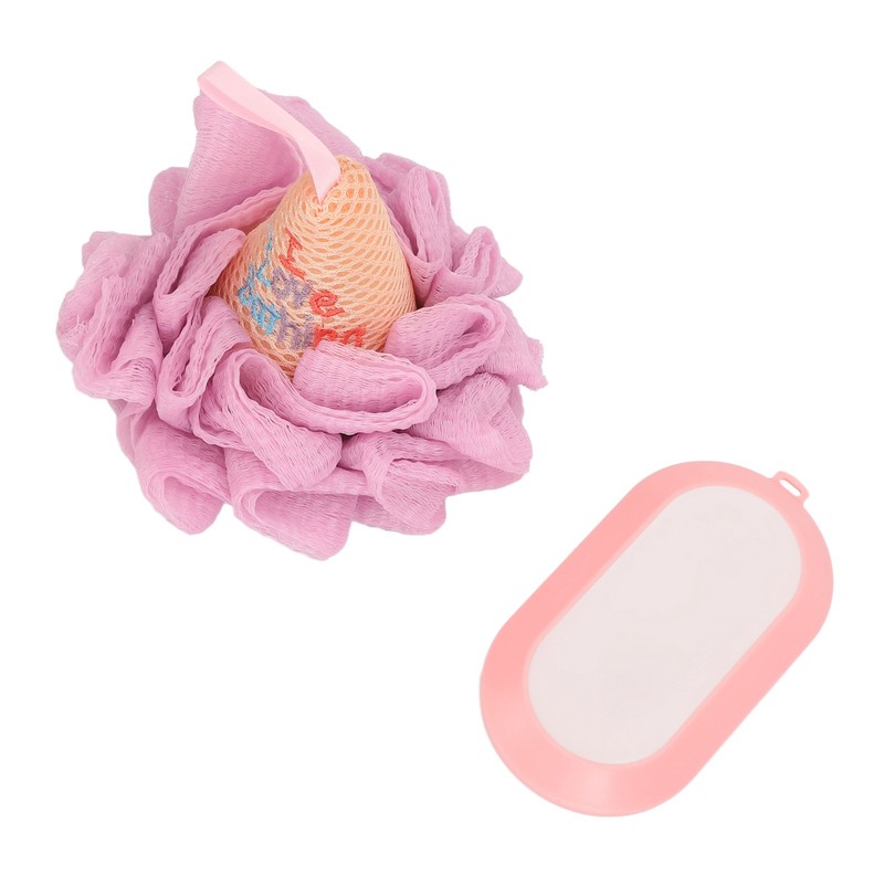 Bath Shower Scrubber Hair Eraser Sponge Deep Cleansing Fine Mesh