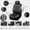 CAR PASS Premium Carbon Fiber Leather Car Seat Covers Full