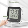 Yariaii Waterproof Shower Clock, Digital Bathroom Kitchen Wall Clock Timer