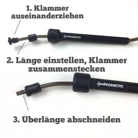 Sportivonetic Skipping Rope for Adults & Children - for Fitness, Crossfit, Sports and Leisure, Adjustable Size - Speed Rope, red