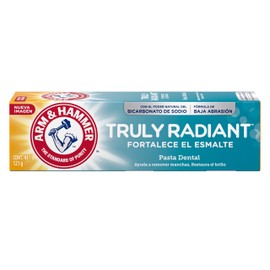 Arm  Hammer Truly Radiant, Pasta Dental Blanqueadora, Fortalece El Esmalte Dental, 121 gr                                                             