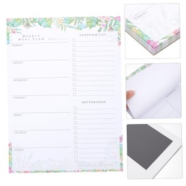 Operitacx Magnetischer Notizblock Kühlschrank Magnetischer Einkaufslistenmagnet Magnetischer Zeitplan-notizblock Einkaufsliste Für Magnetkühlschränke Magnetische Einkaufsliste Papier