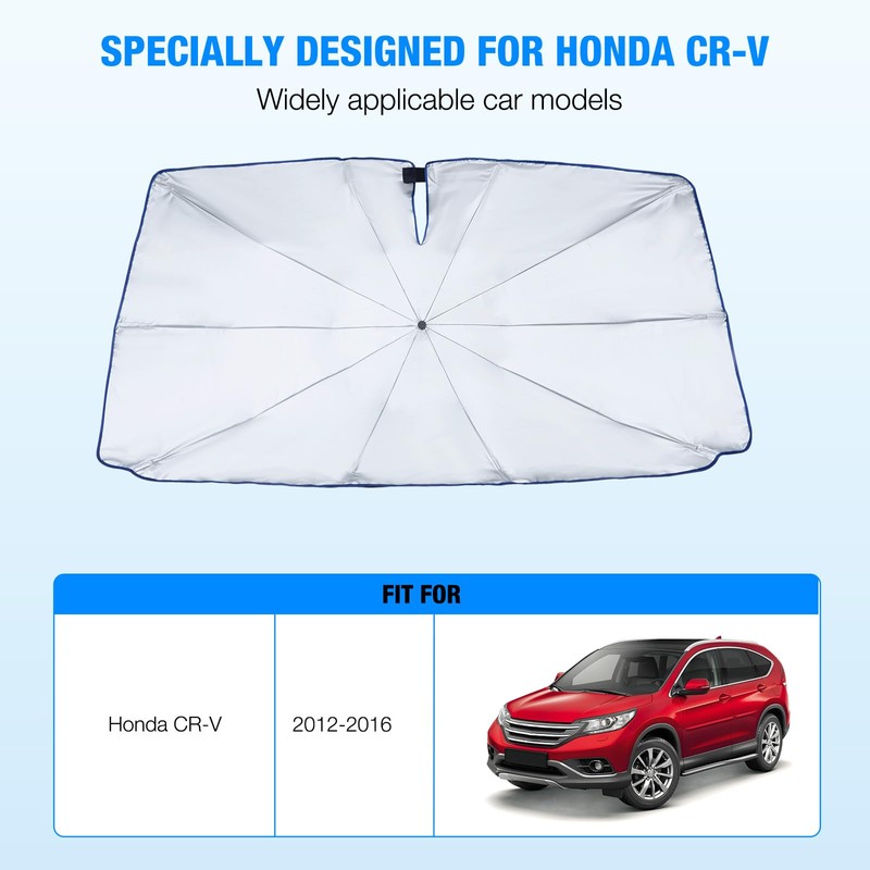 【2025 Upgrade】 Neverland Car Windshield Sun Shade Umbrella for Honda