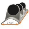 GlowShift Universal Gray Triple Pillar Gauge Pod - Fits Any