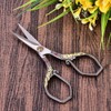 Vintage Stainless Steel Sewing Scissors Classical Cutting Embroidery Crafts Tool