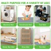 27''x27'' Washing Machine Drain Pan Silicone Mat with 0.78'' Raised