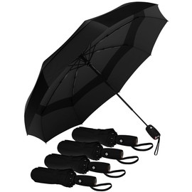 Repel Umbrella Windproof Travel Umbrellas for Rain - Easy Auto Open Close, Durable & Compact Umbrella, Strong Fiberglass Frame, Waterproof Canopy - Backpack, Purse, Portable Umbrella for Travel