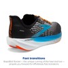Brooks Men’s Hyperion Max Neutral Running Shoe - Black/Grey/Orange Clown