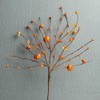 JINGHONG 6 Pack Fall Berry Stems 17" Tall Orange Pumpkin