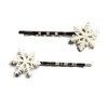 SNOWFLAKE Winter Bobby PIn Hair Clip Accessory - Set of