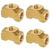 MuRealy 3/16" Brake Line Tee Fitting Kit (4PCS) - Brass