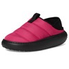 Crocs Classic Puff Moc (Little Big Kid) Slipper, Dragon Fruit/Multi,