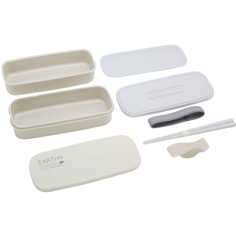 OSK PW-28K Lunch Box, 2-Tier, Beige