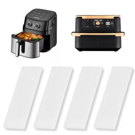 4 PCS A-irFryer Replacement Filters， Compatible with Instant Pot AirFryer Vortex，for Dual Air Fryer 10.4l Large Air Fryer Accessories Reusable AirFryer Basket/Insert Airfryer Liner (White)