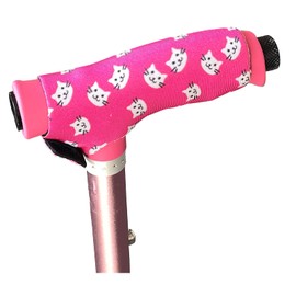 Handle Cover for Sukoyaka Walking Stick (CAT-Pink)