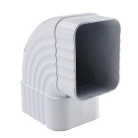 2.34 x 3.05 Gutter Elbow Roofing Gutter downspout Elbow B 90 Degree Gutter Elbow Aluminum Downspout Elbow 2.34 x 3.05 White（1Pcs）