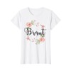 Women's Bride to Be Flowers Party JGA Engagement Gift T-Shirt,
