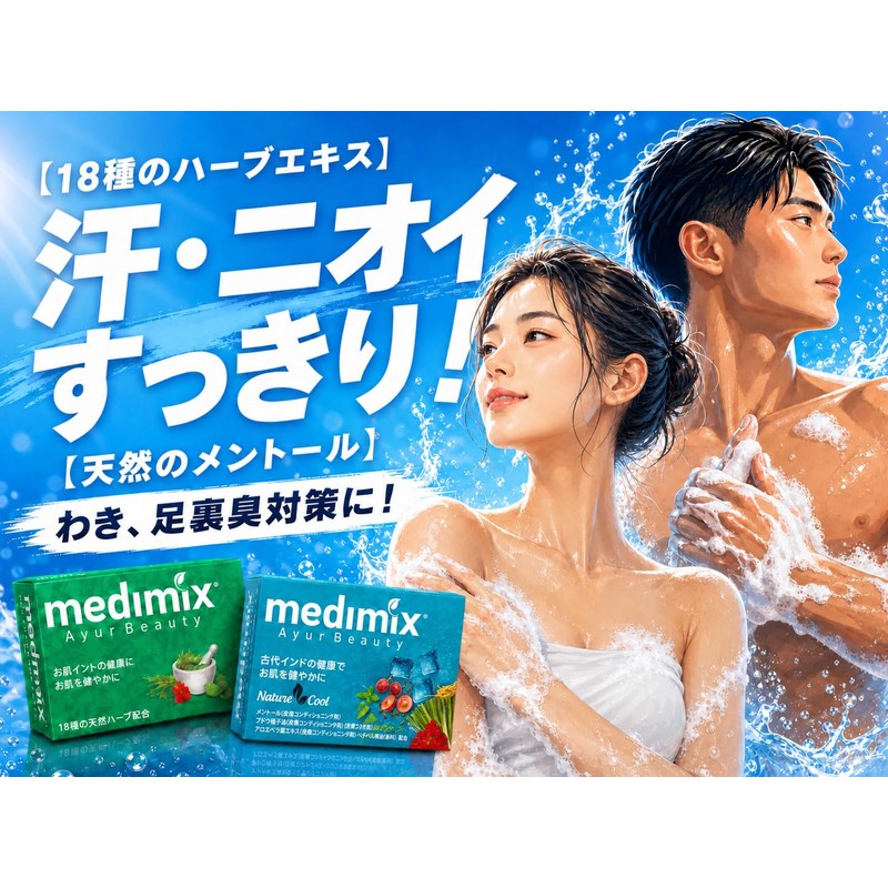 Mediix Green Soap, 4.4 oz (125 g), 6 Pieces +