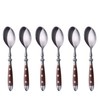 GRÄWE Nürnberg Coffee Spoons Set of 6 Brown Dessert Spoons