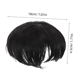 Gatuida Breathable Men Hair Topper Wig for Thinning Hair Comfortable Short Hairpiece for Daily Wear Effortless Styling Durable Design for Cosplay and Everyday Use
