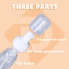 PEPAX 4 Pack Foam Pump Bottle Dispenser - 50ml Foam