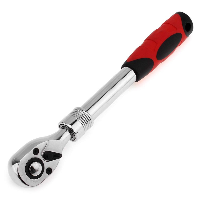 ChgImposs 1/2-Inch Drive Standard Ratchet Wrench, 72-Tooth Extendable Telescopic Socket