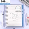 FLYING EAGLE 5 Subject Notebook 5"x7" Spiral Notebook 208 Pages