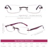 DOOViC 3 Pack Rimless Reading Glasses For Women Lightweight Elegant