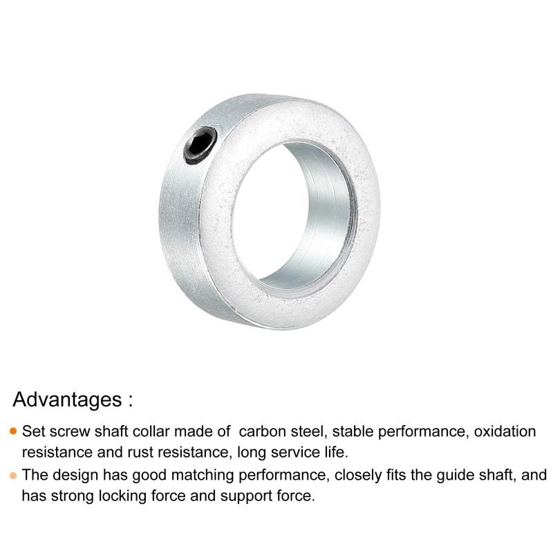 sourcing map 2 Pack Shaft Ring Adjustment Rings 23/32 Inch