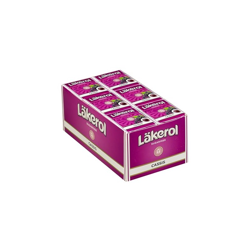 Lakerol Cassis (black Currant) Sugar Free Pastilles, .8 Ounce (Pack