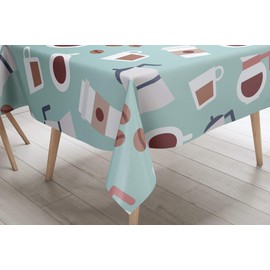 Le Jardin du Lin Kitchen Decoration, Tablecloth, 140 cm x 140 cm, Designed and Manufactured in Turkey