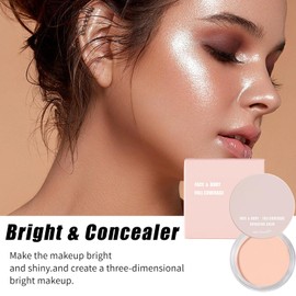 FresFresi Full Coverage Creamy Concealer Foundation. Specifically designed for covering eye dark circles and spots on the face. coverage formula offers a realistic finish