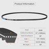 sourcing map 3 Pcs AX49 EPDM V-Belt, Raw Edge Cogged