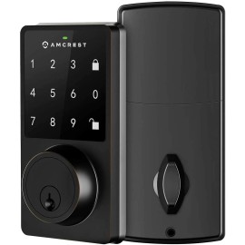 Amcrest Smart Lock ADL220-B Digital Keypad Automatic Motorized Locking Deadbolt