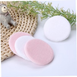 Ipetboom Loose Powder Puff Sponges with Round Shape 10pcs Makeup Powder Puff with Gentle Rayon Ribbon for All Skin Types Random Color