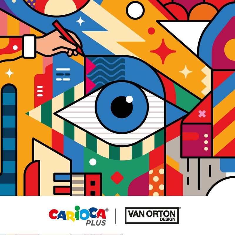CARIOCA Colori Plus Prism Fibre Tip Pen with High-Quality Fibre