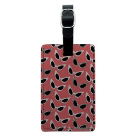 Cat Eye Glasses Sunglasses Rectangle Leather Luggage Card Carry-On ID Tag