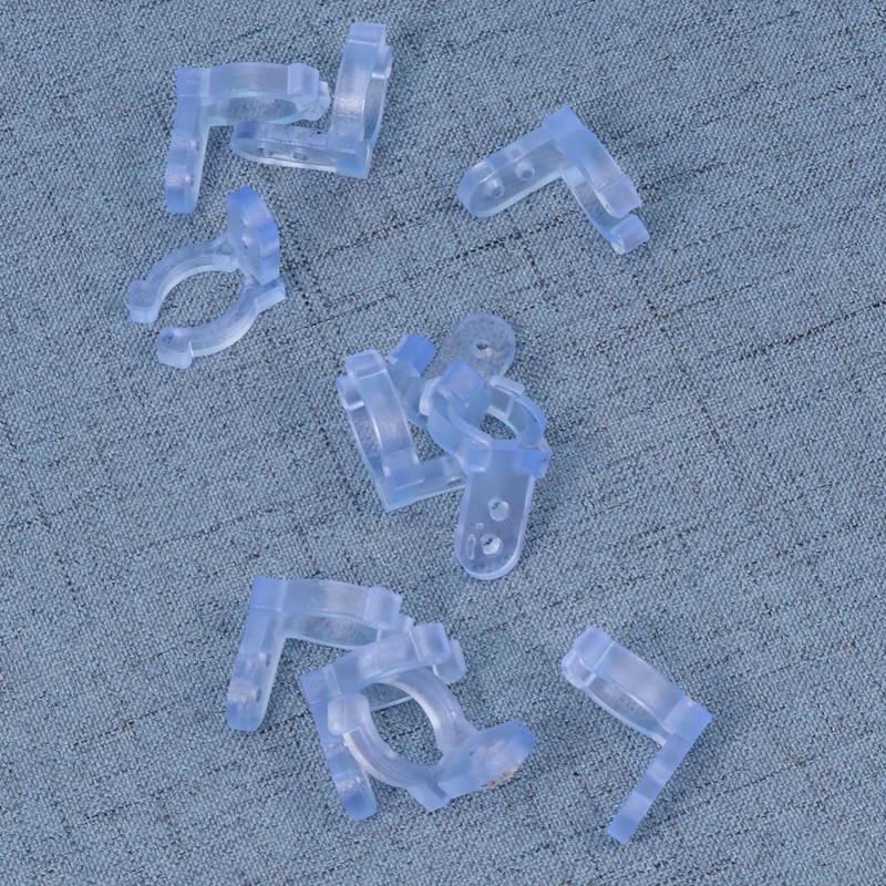 CIYODO 50pcs Pack PVC Led Rope Light Clips Holder Cord