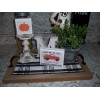 Decor Fall red Truck Pumpkins sign Farmhouse kitchen tray decor