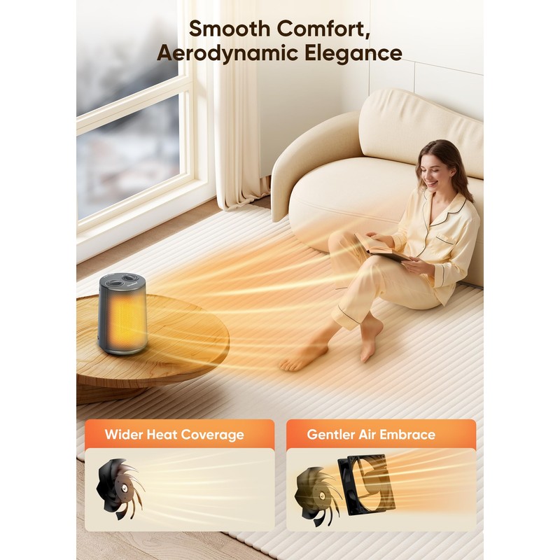 GiveBest Portable Space Heater – 1500W Quiet & Energy Efficient