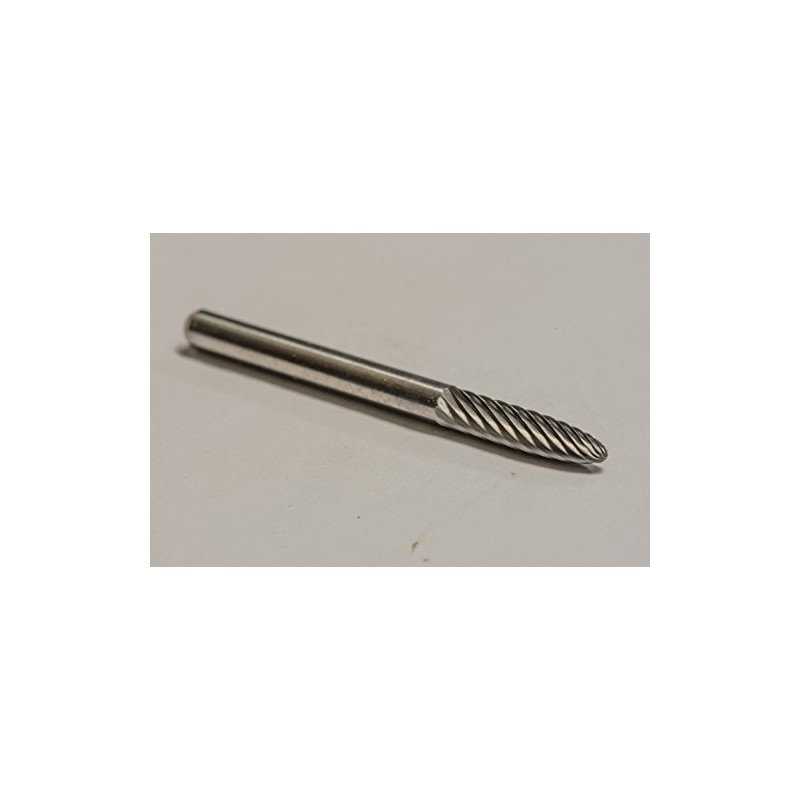 SF-42 Single Cut Solid Carbide Burr Die Grinder Bit 1/8"
